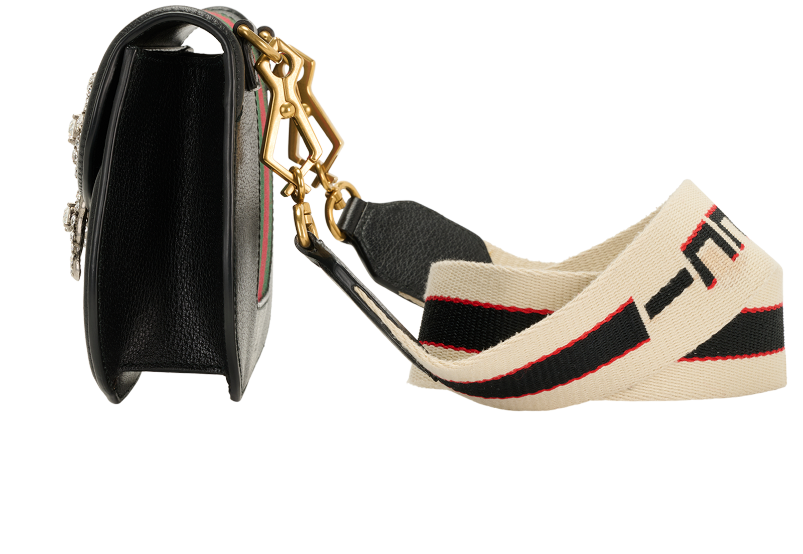 Small Totem Butterfly, &pound;795, Handbags, Black, Leather, Bottom view